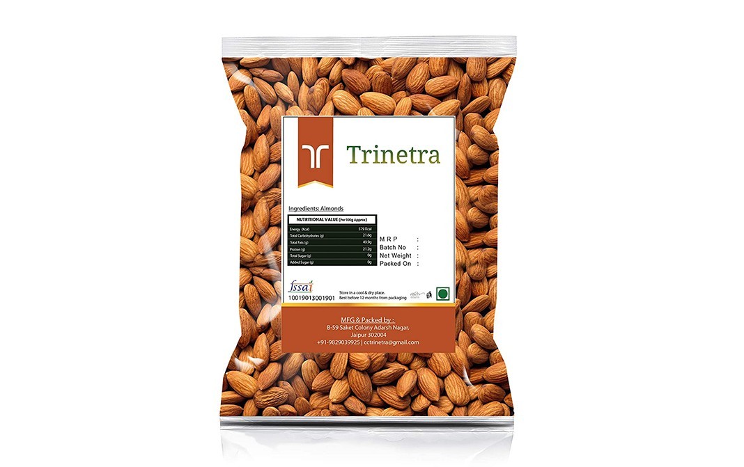 Trinetra Almonds    Pack  250 grams